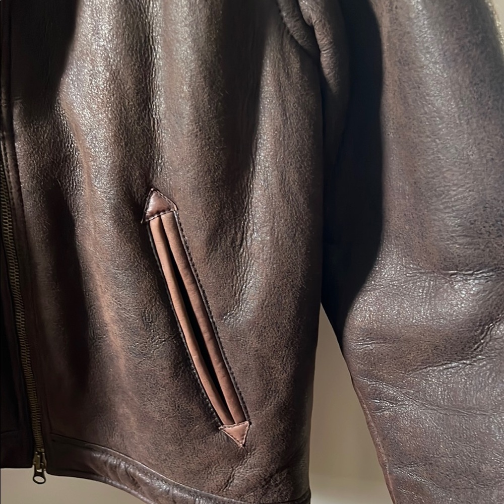 The Territory Ahead Brown Bomber Jacket with High Collar - Picture 4 of 5